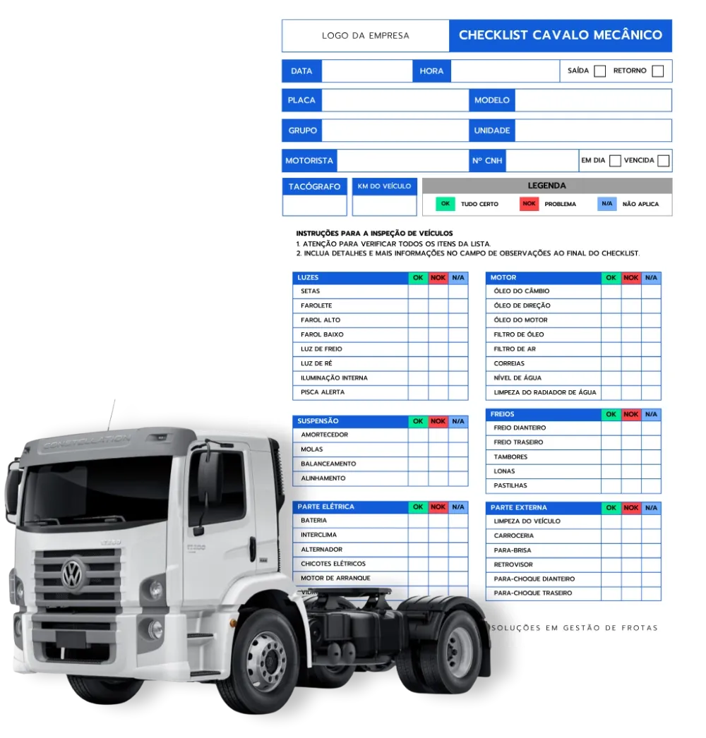 Checklist para Cavalo Mecânico