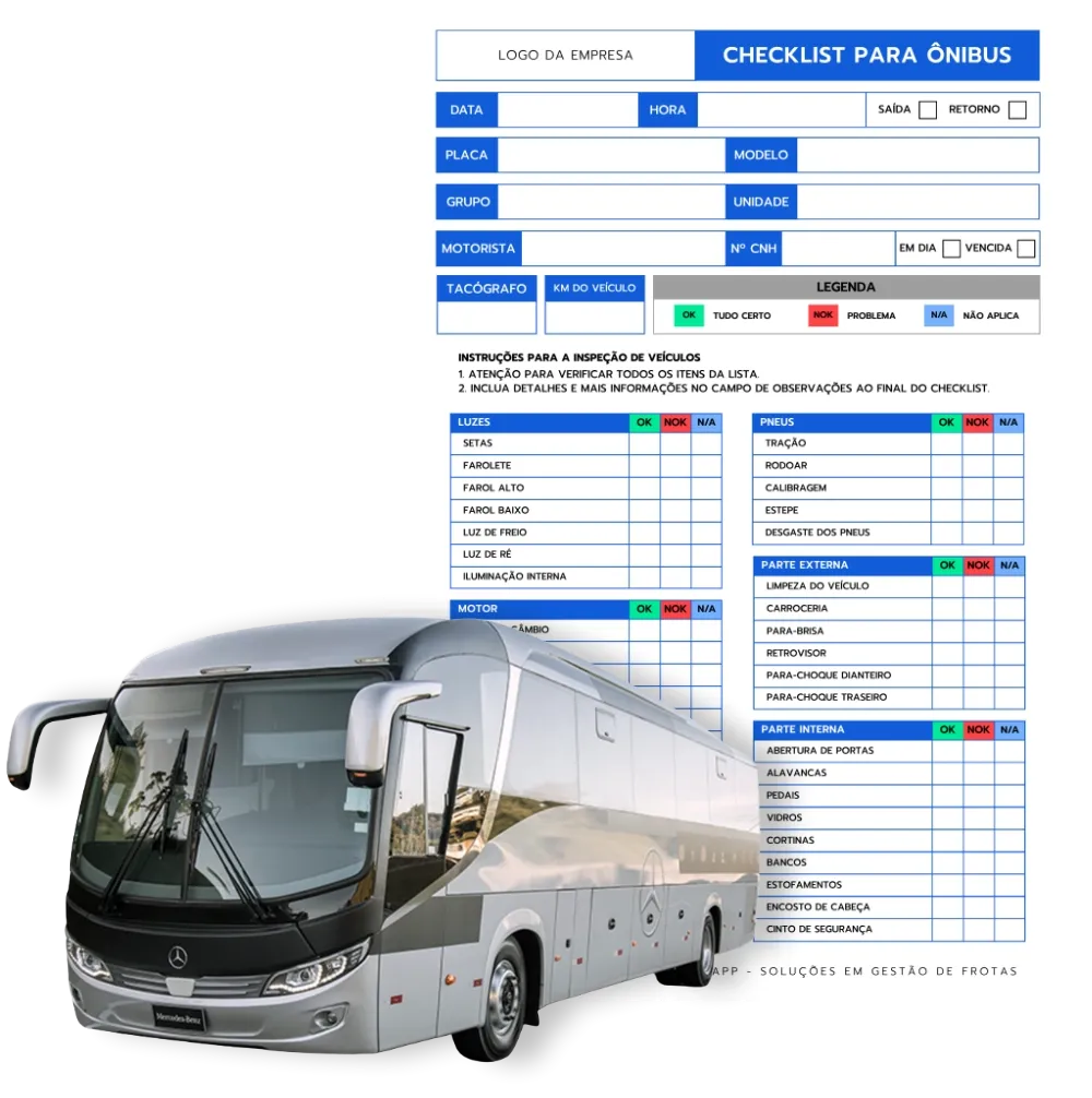 Checklist para Ônibus