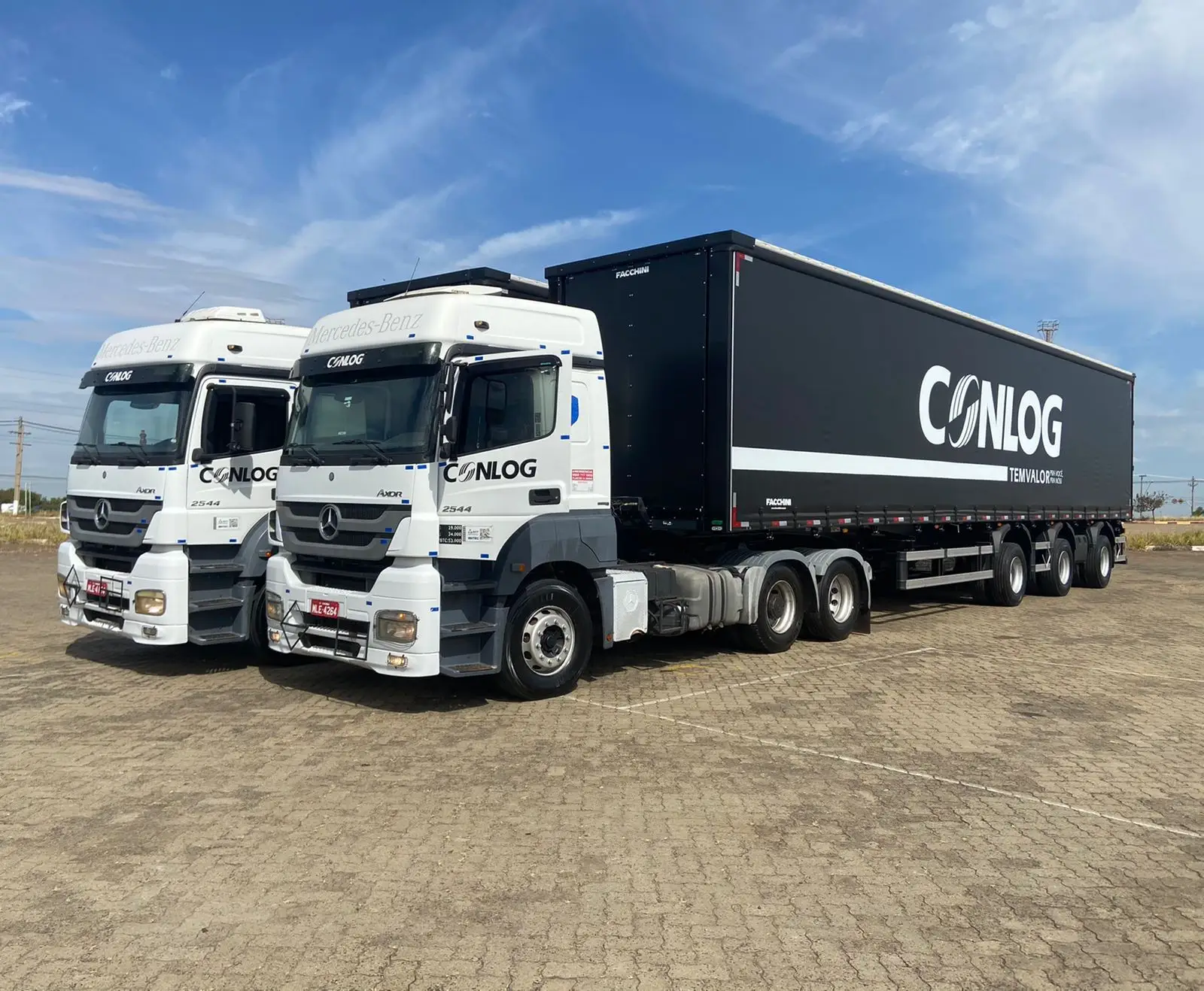 Caminhão da frota Conlog