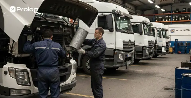 Troca de filtro de ar de caminhão: essa atividade está na rotina de manutenção da sua frota?
